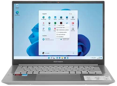 Ноутбук ASUS VivoBook PRO 14 M3401QA-KM098W 2880x1800, OLED, AMD Ryzen 5 5600H, RAM 8 ГБ, SSD 512 ГБ, AMD Radeon Graphics , Windows 11 Home