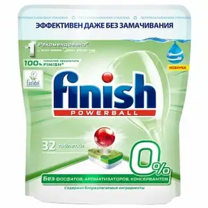 [Мск] Моющее средство для посудомоечной машины Finish 0% 32 таб