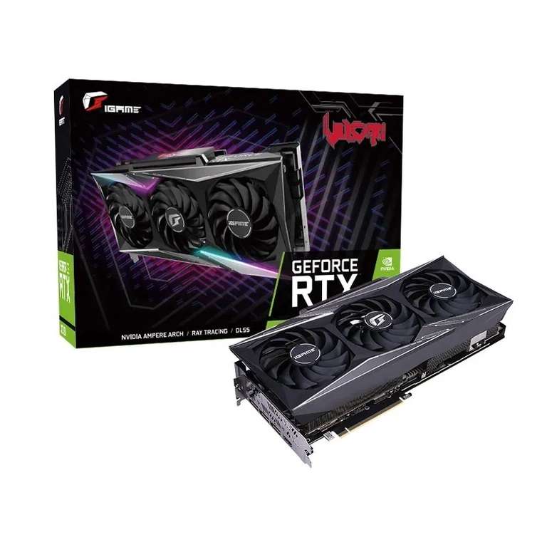 Видеокарта Colorful GeForce RTX 3090 24 ГБ ( iGame GeForce RTX 3090 Vulcan OC 24 GB) из-за рубежа