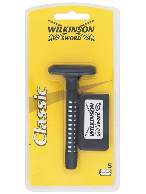 Т-образный бритвенный станок Wilkinson Sword Classic с 5 запасными лезвиями