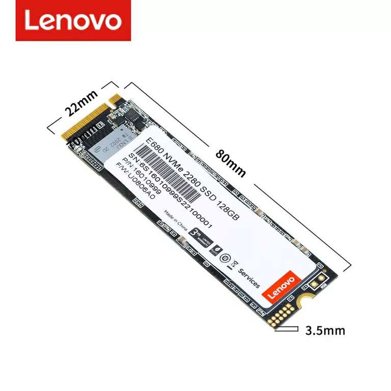 Твердотельный накопитель Lenovo 1TB, NVME 3D NAND