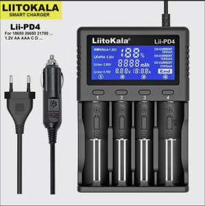 Зарядное устройство для аккумуляторных батареек LiitoKala LII-PD4-EU (с Озон картой, из-за рубежа)