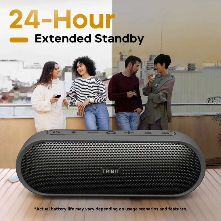 Портативный Bluetooth-динамик Tribit XSound Plus 2, 30 Вт, IPX7