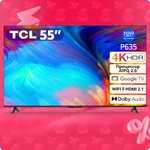 Телевизор TCL P635 (55", 4K UHD, Google TV, 330 Кд/м², 20 Вт)