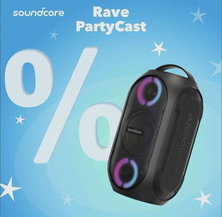 Портативная колонка Soundcore Rave PartyCast (цена по OZON карте)