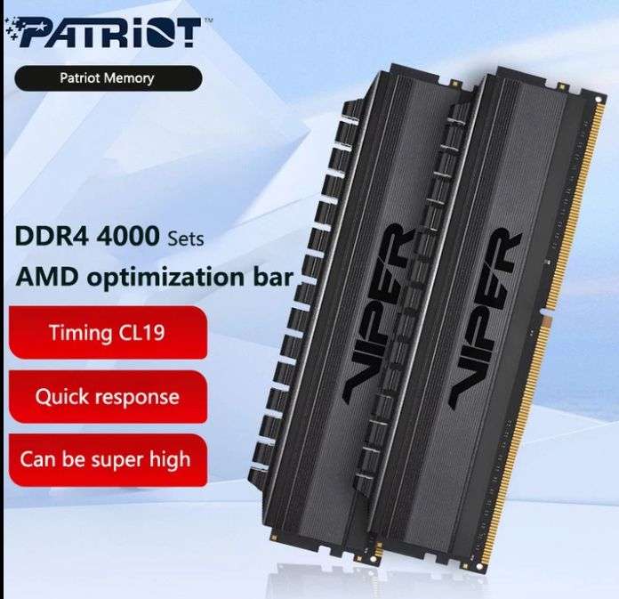 Оперативная память PATRiOT ViPER ELiTE DDR4 16Gb (8x2) 4000Mhz