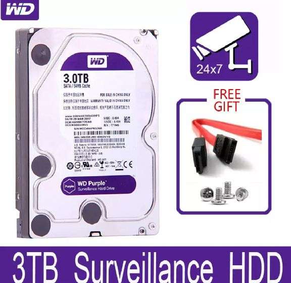 Внутренний жесткий диск WD Purple 3 ТБ