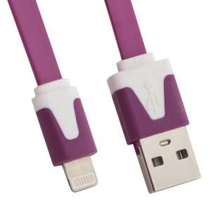Кабель Liberty Project USB to Apple Lightning 0.9 метра, фиолетовый