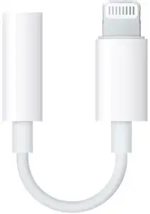 Адаптер Apple Lightning - 3.5 mm Jack, 0.1м, белый (MMX62ZM/A)