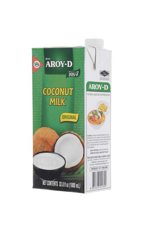 Растительный напиток кокосовый Aroy-D, 70%, 1 л
