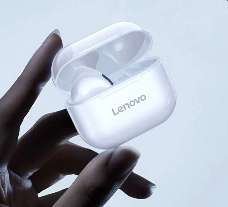 Беспроводные наушники Lenovo LP40, белые (из-за рубежа)