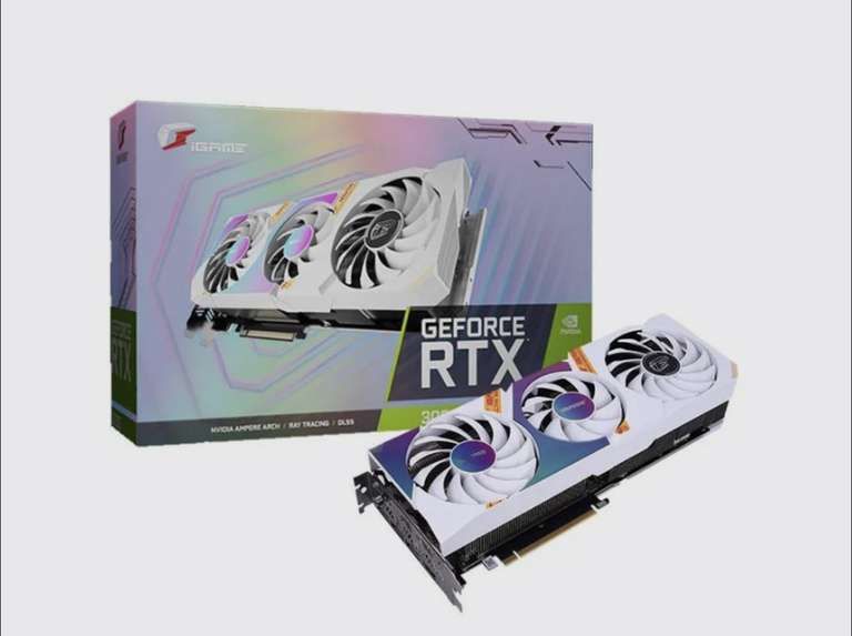 Видеокарта Colorful GeForce RTX 3060 12 ГБ (iGame GeForce RTX 3060 Ultra W OC 12G), LHR (из-за рубежа)