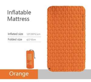 Коврик спальный Naturehike NH19Z055-P двойной FC11 (с надувным мешком) оранжевый