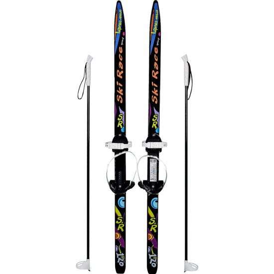 Лыжи Олимпик Ski Race с палками детские / подростковые