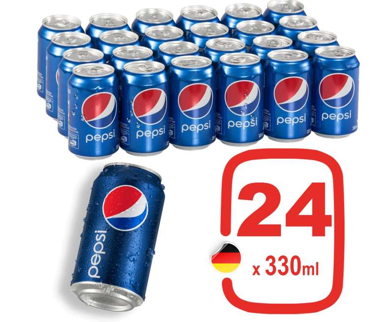 Газированный напиток Pepsi (пепси), ж/б, 0.33 л х 24 шт.