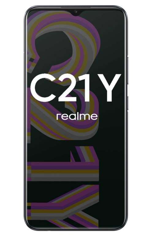 [не везде] Смартфон REALME C21Y 4/64Gb, черный