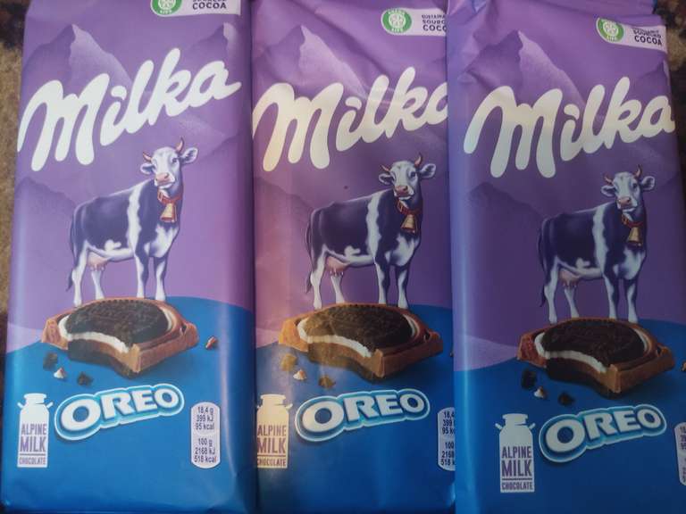 Шоколад Milka oreo