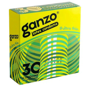 Презервативы ультратонкие GANZO ULTRA THIN, 30 шт (с OZON картой)