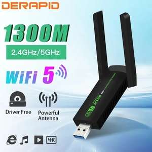 USB WiFi-адаптер DERAPID DE-AC1300