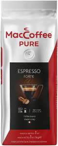 Кофе жареный натуральный в зернах MacCoffee "PURE Espresso Forte", 1 кг.