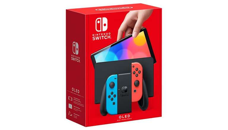 Игровая консоль Nintendo Switch OLED Model Neon Blue/Neon Red set (с озон картой, из-за рубежа + пошлина≈1087₽)