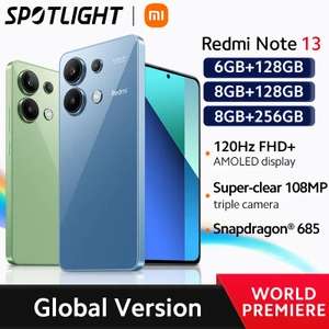 Смартфон Redmi Note 13 4G Глобал, 6/128 Гб, 3 расцветки