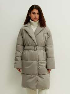 Куртка женская стеганая дутая с поясом ZARINA (рр 42 - 50), при оплате на сайте + еще модель в описании
