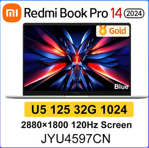 Ноутбук Xiaomi Redmi Book Pro 14 2024, 14", 2880х1800, Intel Core Ultra 5 125H, 32 gb + 1 tb, Intel Iris Xe Graphics, windows 11