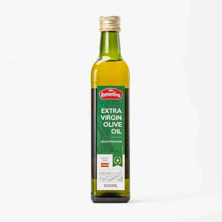 Масло оливковое Remenliva Extra Virgin, нерафинированное, 500 мл, Испания (от 5 шт.)