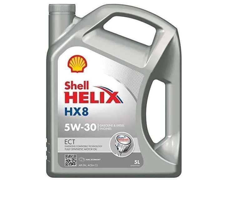 Моторное масло Shell HELIX HX8 ECT 5W-30 синтетическое 5 литров (цена по озон карте)