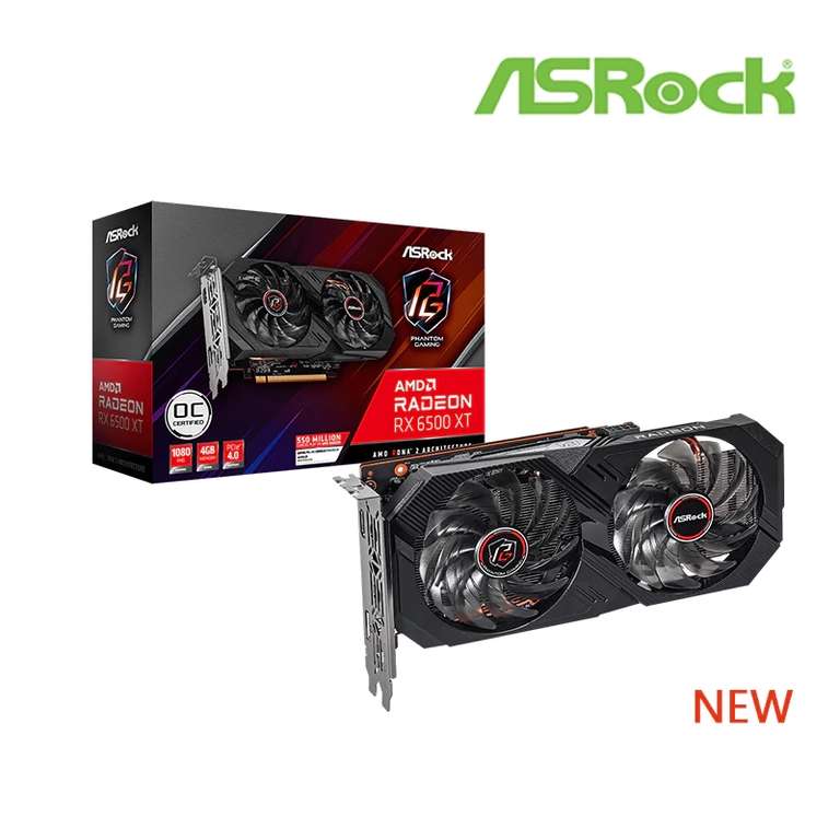 Видеокарта ASRock Radeon RX6500XT 4Gb