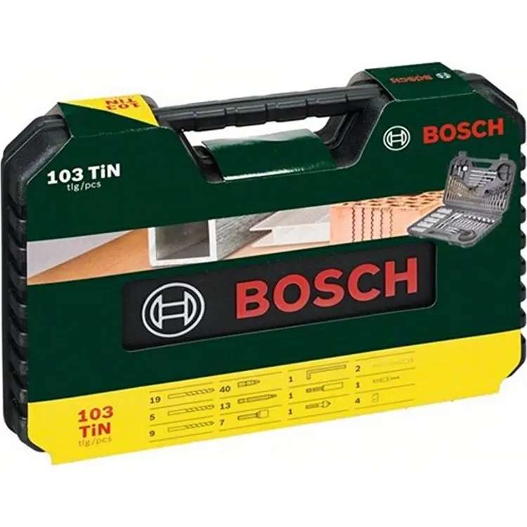 Набор оснастки для завинчивания и сверления Bosch Titanium 2608594070, 103 предмета