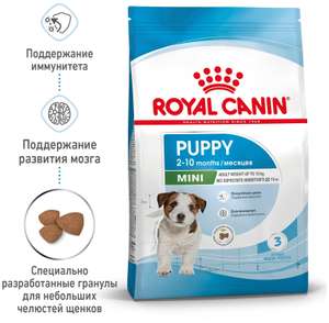 Сухой корм Royal Canin Mini Puppy для щенков мелких пород до 10 месяцев, 2 кг