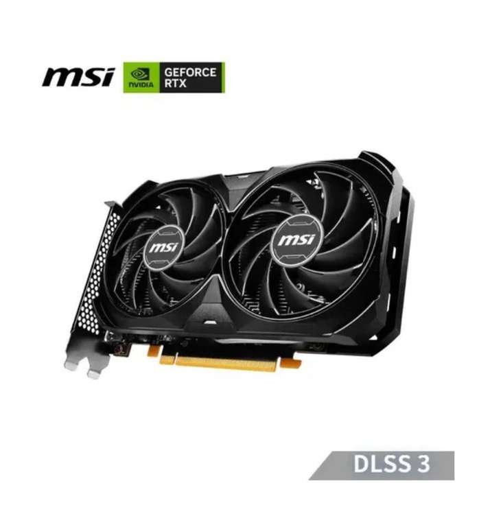 Подборка видеокарт (напр., MSI GeForce RTX 4060 VENTUS 2X BLACK 8G, цена с картой Ozon)