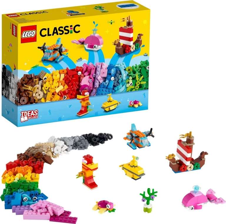 Конструктор LEGO Classic 11018 Творческое веселье в океане (количество деталей - 333)