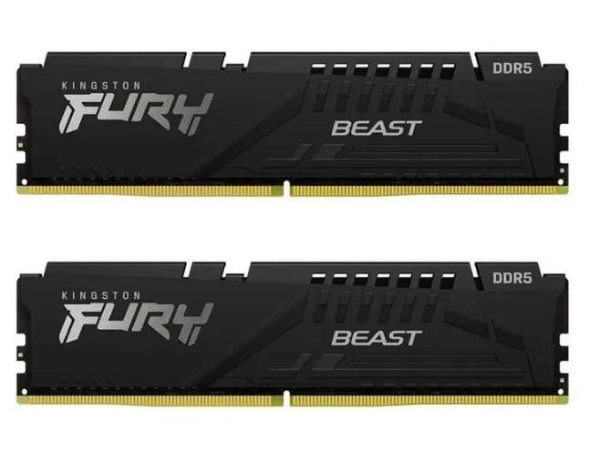 Оперативная память Kingston FURY Beast 32 ГБ DDR5 4800 МГц DIMM CL38 KF548C38BB-32