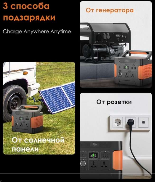 Портативная зарядная станция Itel Solar Generator 600 (ISG-65), 150000мAч
