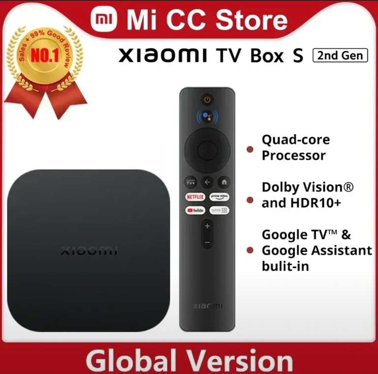 ТВ-приставка Xiaomi Mi TV Box 2nd Gen 4k (с промокодом)