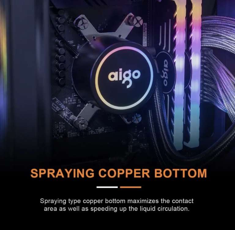 Aigo ACSE Водяное охлаждение для процессоров вашего ПК.
