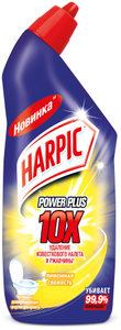 [Воронеж, возм., и др.] Гель Harpic Power Plus Лимонная свежесть для туалета, 450 мл