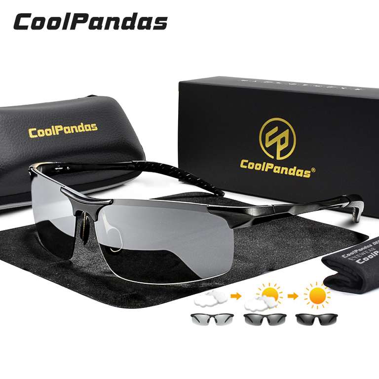 Мужские солнцезащитные очки без оправы COOLPANDAS UV400