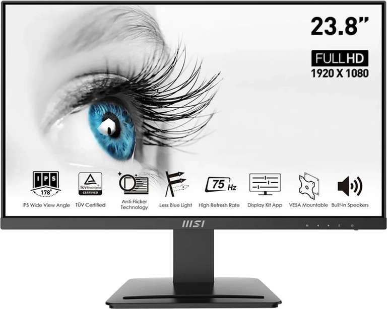 Монитор MSI MP243 23.8" Full HD IPS 75 Гц (при оплате картой OZON)