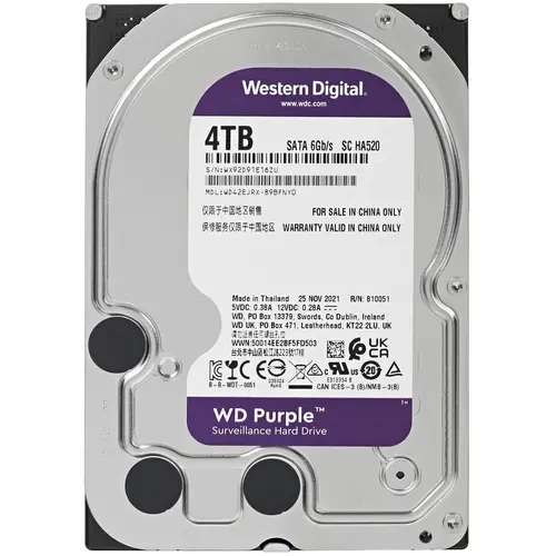 4 ТБ Жесткий диск WD Purple Surveillance WD42EJRX