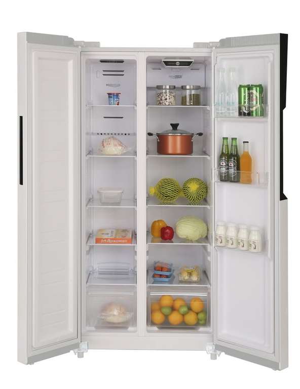 Холодильник Side-by-Side ASCOLI ACDW450WIB, белый, 174 см. (No Frost, Инвертор, 400л)