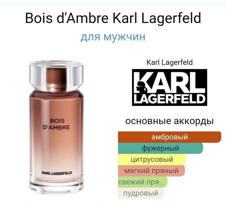 Туалетная вода Karl Lagerfeld 100 мл (с бонусами 1299 руб.)