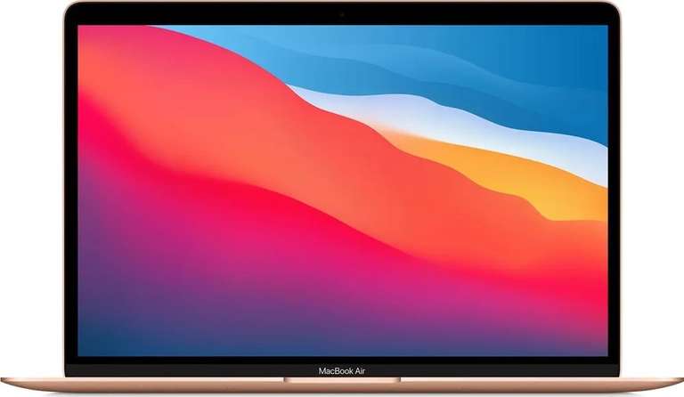 13.3" Ноутбук Apple MacBook Air, Apple M1, RAM 8 ГБ, SSD 256 ГБ, Apple M1, macOS, (MGND3LL/A), Gold, англ. клавиатура (63965₽ с Озон картой)