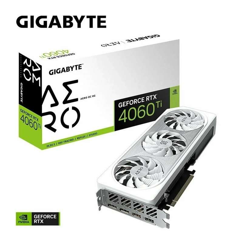 Видеокарта Gigabyte Aero GeForce RTX 4060 Ti (цена с Озон картой)
