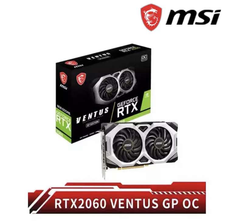 Видеокарта MSI GeForce RTX 2060 VENTUS GP OC 2060 GDDR6 6G 192 бит (при оплате через QIWI 35500₽)