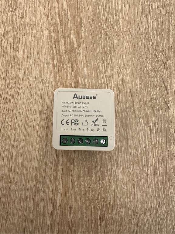 Контроллер Wi-Fi реле AUBESS 16А для умного дома (по Ozon карте)