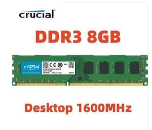 Оперативная память Crucial DDR3 8GB 1600MHz (из-за рубежа, при оплате картой OZON)